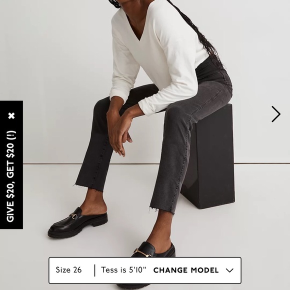 Madewell W28 stretchy ankle jeans Stovepipe Jeans in Banberry Wash: Raw Edition - Picture 3 of 11